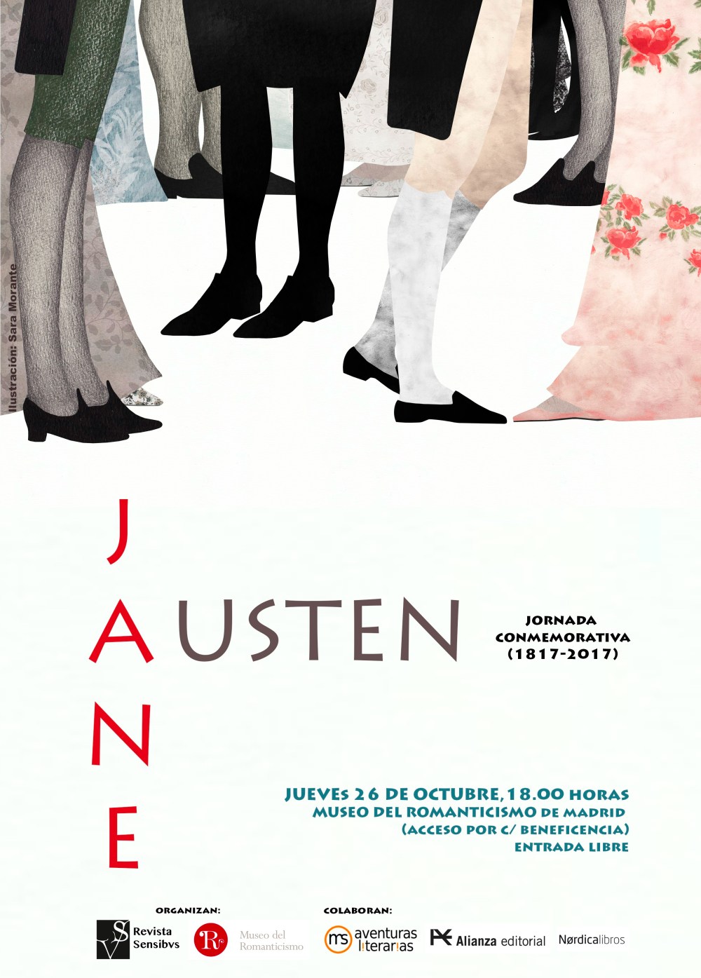 Cartel Jane Austen marcas corte